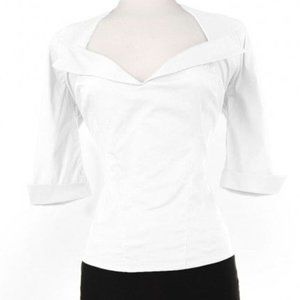 Pinup Couture white half sleeve top